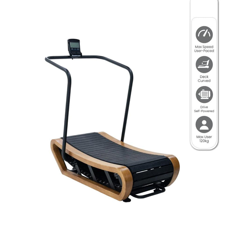Load image into Gallery viewer, Powercore Jogging Powerless Treadmill (Wood) (3 Year Warranty) – MiFitness Kings of Gym Equipment