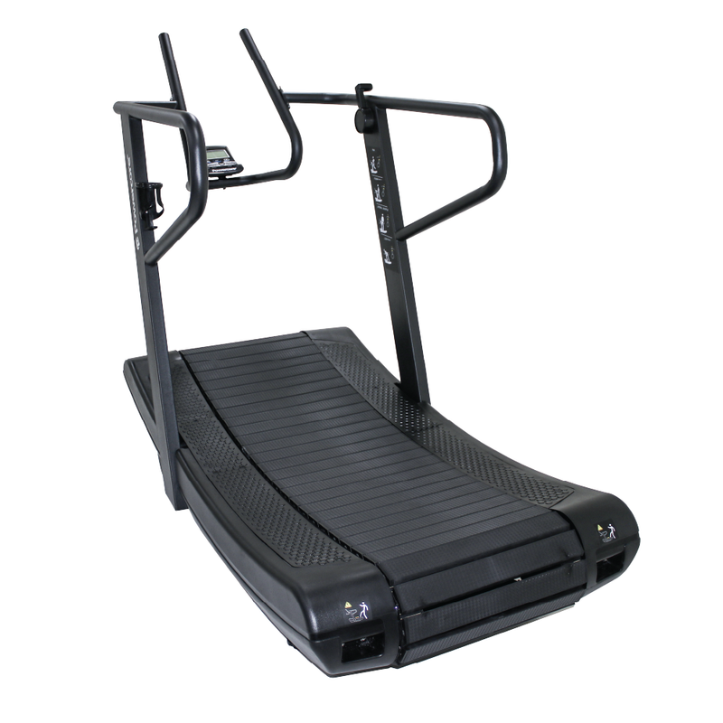 Load image into Gallery viewer, Powercore Sprint Curve Treadmill (Self Powered with resistance) - Black