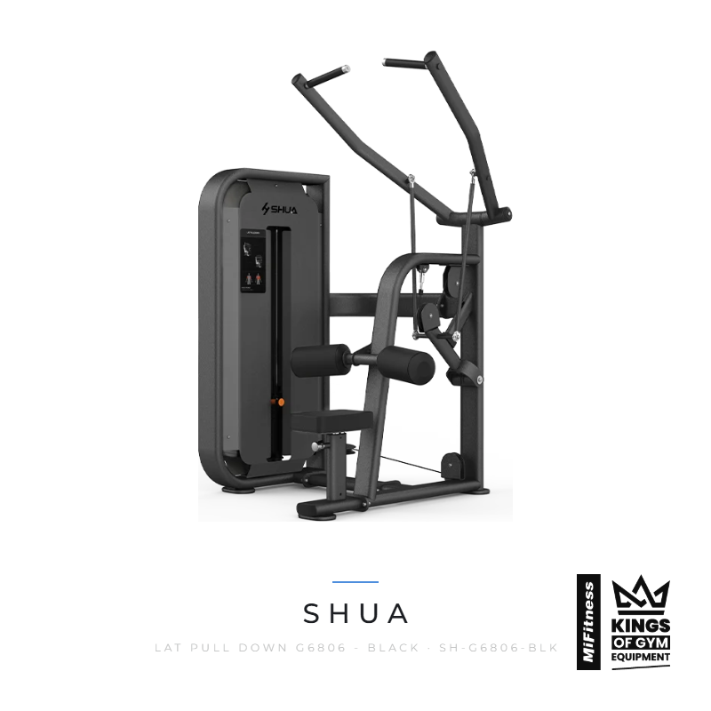 Load image into Gallery viewer, Shua Lat Pull Down (G6806) - BLACK – MiFitness Kings of Gym Equipment