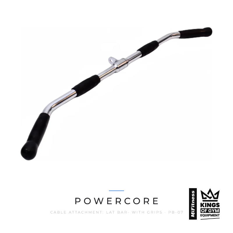 Load image into Gallery viewer, Cable Attachment Lat Bar with grips 76cm – MiFitness Kings of Gym Equipment