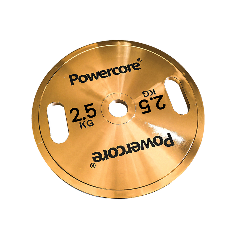 Load image into Gallery viewer, Powercore Rose Gold Electroplated Weight Plate - 2.5kg (3 Year Warranty)