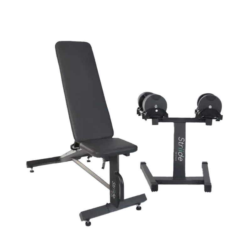 Load image into Gallery viewer, NRG PowerBells Adjustable Dumbbell Set and bench