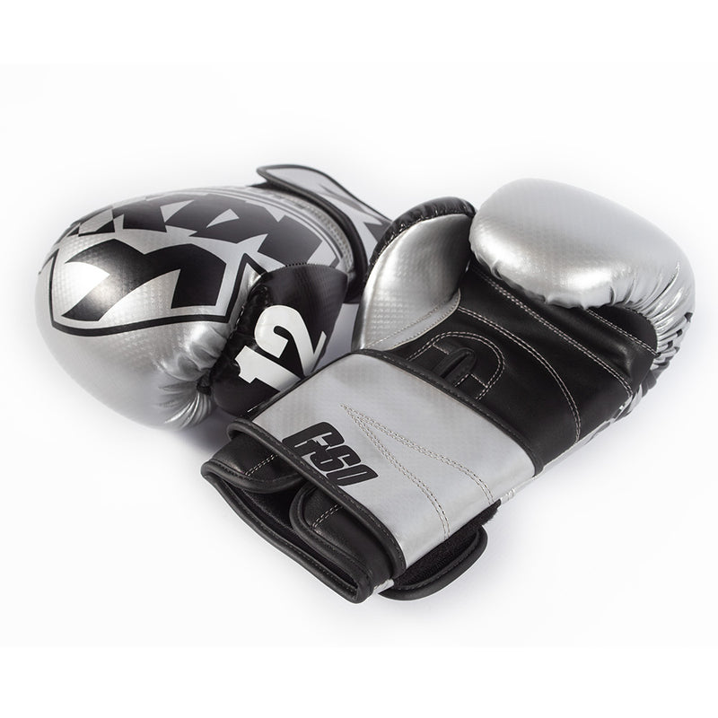 Load image into Gallery viewer, Kix Boxing Gloves Artificial Leather 12Oz Silver