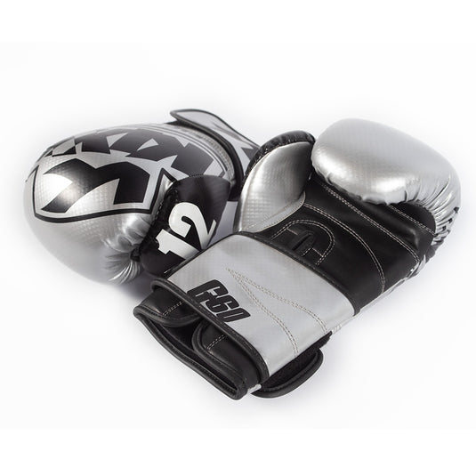 Kix Boxing Gloves Artificial Leather 12Oz Silver