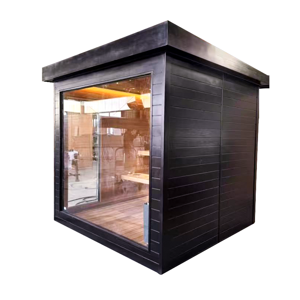 Powercore 4 Person Outdoor Steam Sauna (Black) – MiFitness