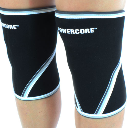 Load image into Gallery viewer, Powercore Black Knee Sleeves (Pair)