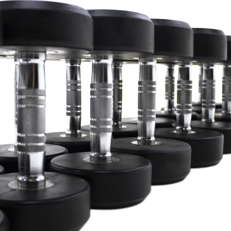 Load image into Gallery viewer, Powercore Round Rubber Dumbbells Set (2.5Kg - 25Kg) TPU