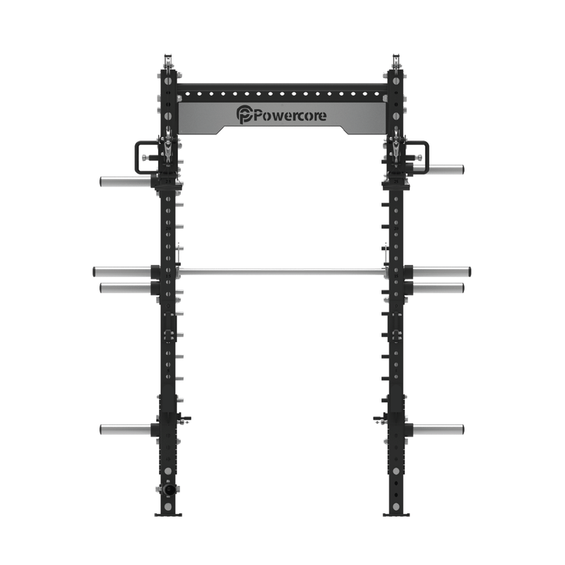 Load image into Gallery viewer, Powercore Stealth Functional Smith Trainer with Leg Extension & Curl Rack Attachment