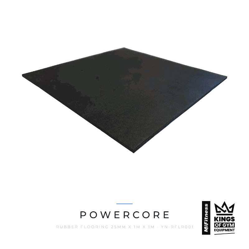 Load image into Gallery viewer, Rubber Flooring (25mm x 1m x 1m) – MiFitness Kings of Gym Equipment