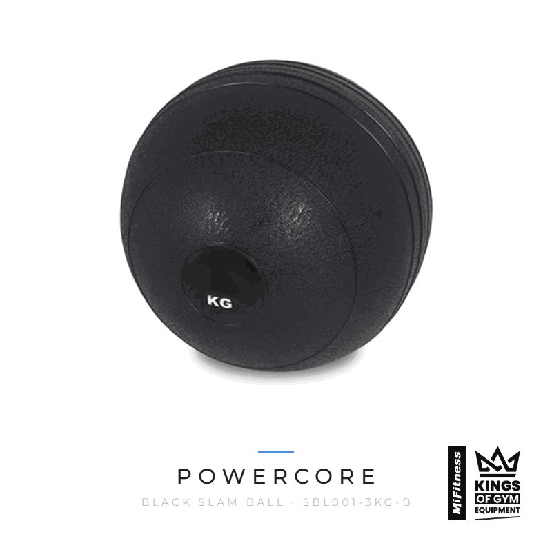 Load image into Gallery viewer, Powercore Black Slam Ball – MiFitness Kings of Gym Equipment