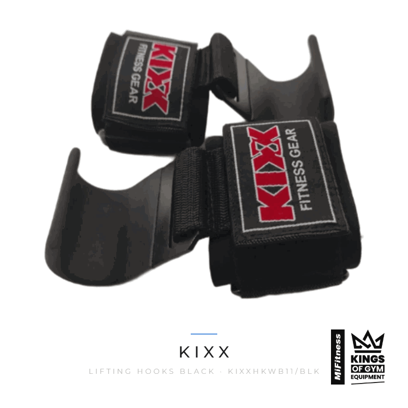 Load image into Gallery viewer, Kixx Lifting Hooks (Black) – MiFitness Kings of Gym Equipment