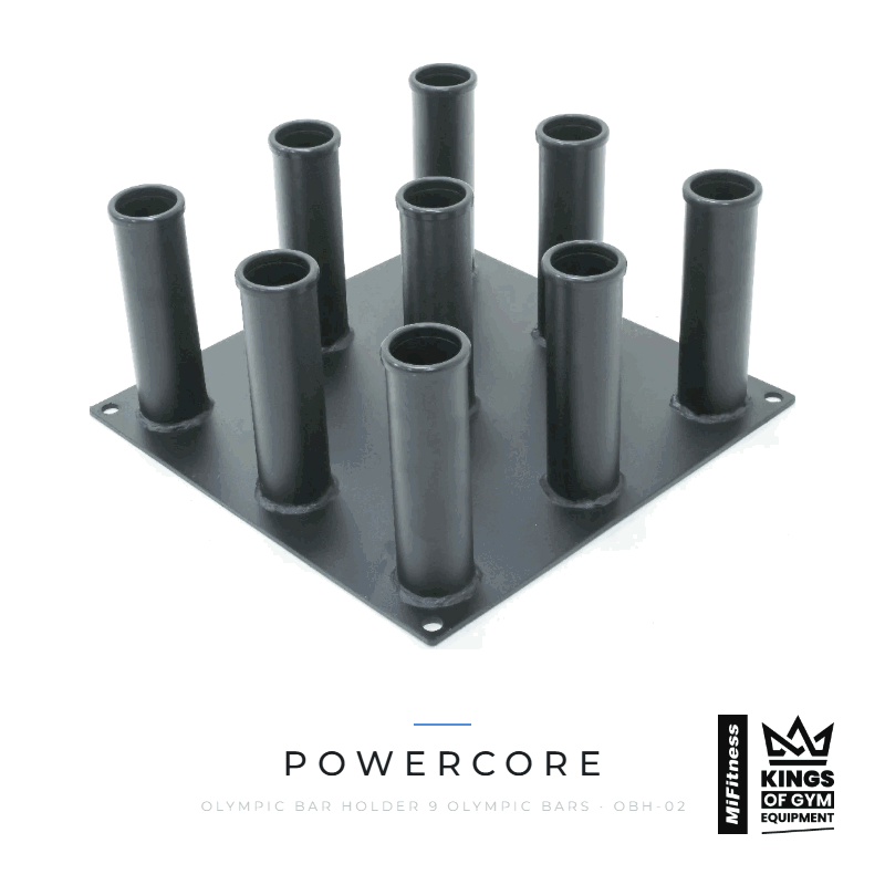 Load image into Gallery viewer, Powercore Olympic Bar Holder (9 Olympic Bars) – MiFitness Kings of Gym Equipment