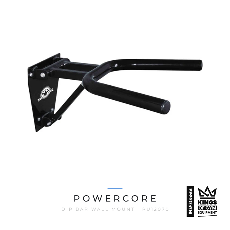 Load image into Gallery viewer, Powercore Dip Bar Wall Mount – MiFitness Kings of Gym Equipment