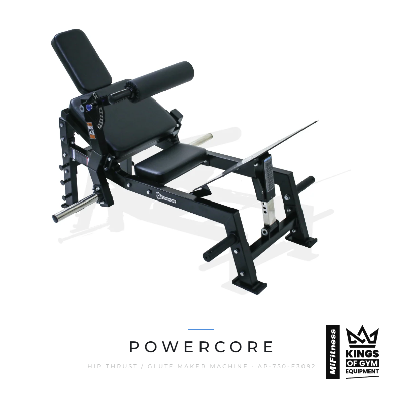 Load image into Gallery viewer, Powercore Hip Thrust / Glute Maker Machine – MiFitness Kings of Gym Equipment