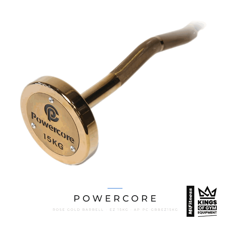 Load image into Gallery viewer, Powercore Rose Gold Barbell - EZ 15KG – MiFitness Kings of Gym Equipment