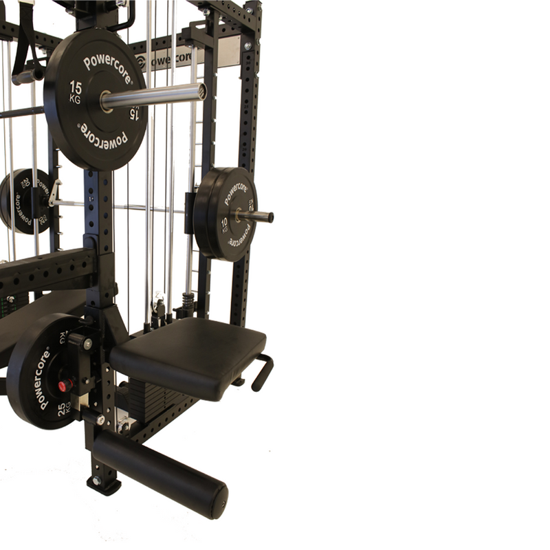 Load image into Gallery viewer, Powercore Stealth Functional Smith Trainer with Leg Extension & Curl Rack Attachment