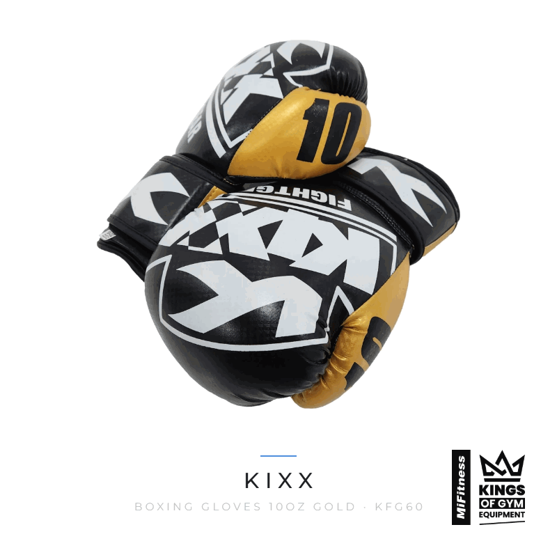 Load image into Gallery viewer, Kixx Boxing Gloves 10oz Gold – MiFitness Kings of Gym Equipment