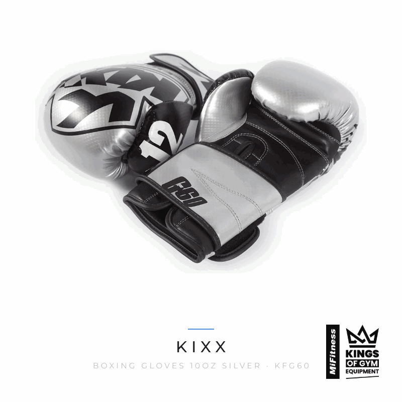Load image into Gallery viewer, Kixx Boxing Gloves 10oz Silver – MiFitness Kings of Gym Equipment