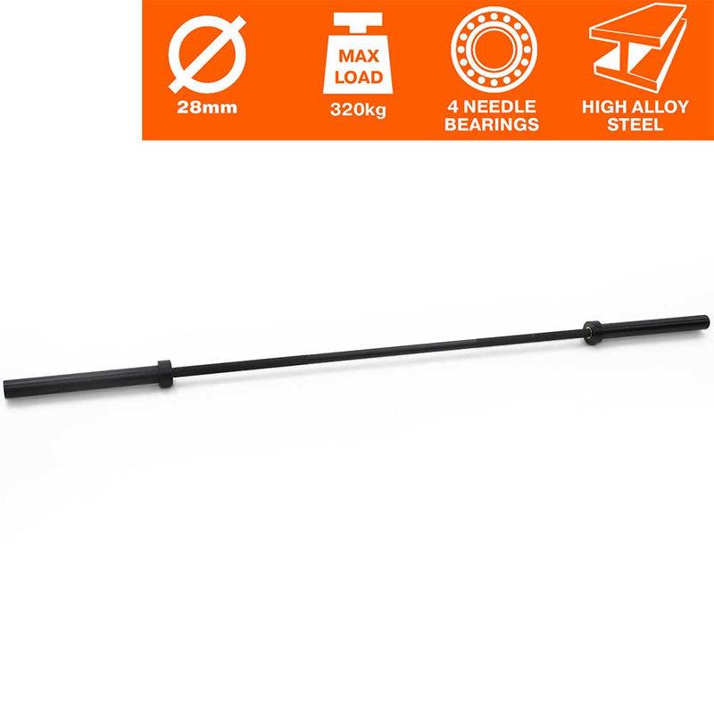 Load image into Gallery viewer, Powercore Olympic Bar 4.0 Black (320Kg, 28Mm)