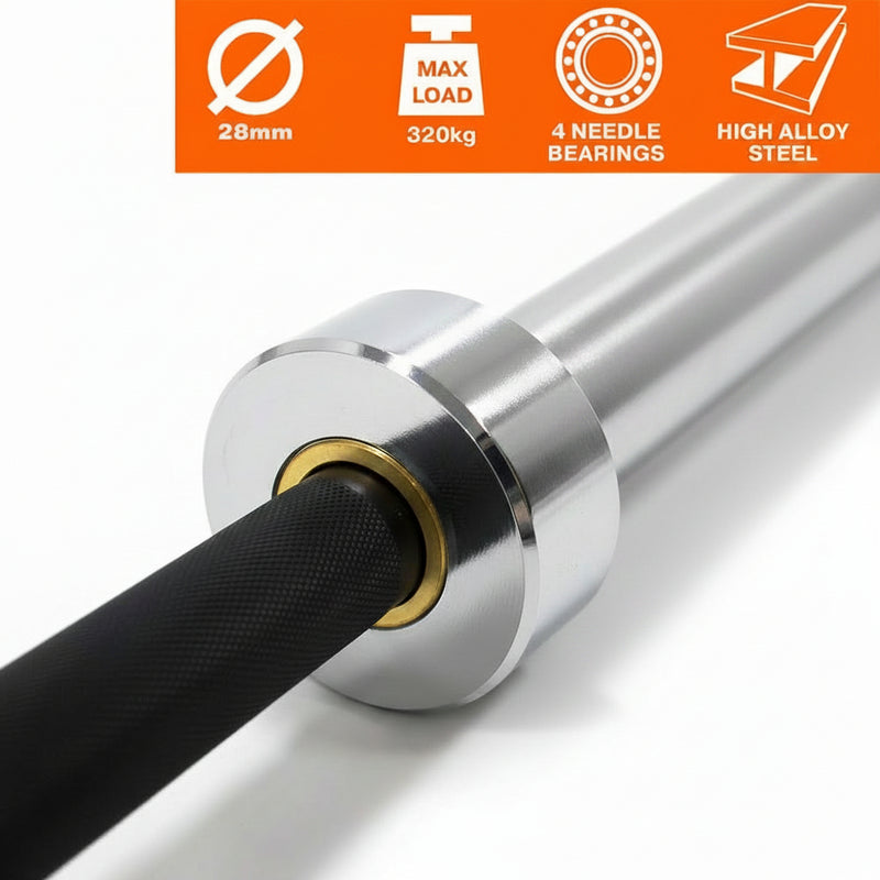 Load image into Gallery viewer, Powercore Olympic Bar 4.0 (320kg, 2.2m , 28mm)