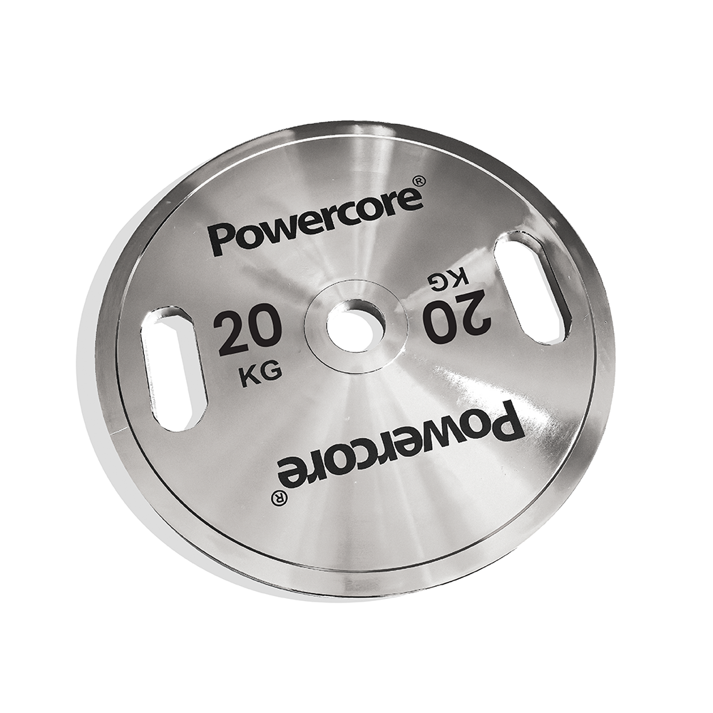 Powercore Chrome Steel Olympic Weight Plate - 20kg – MiFitness