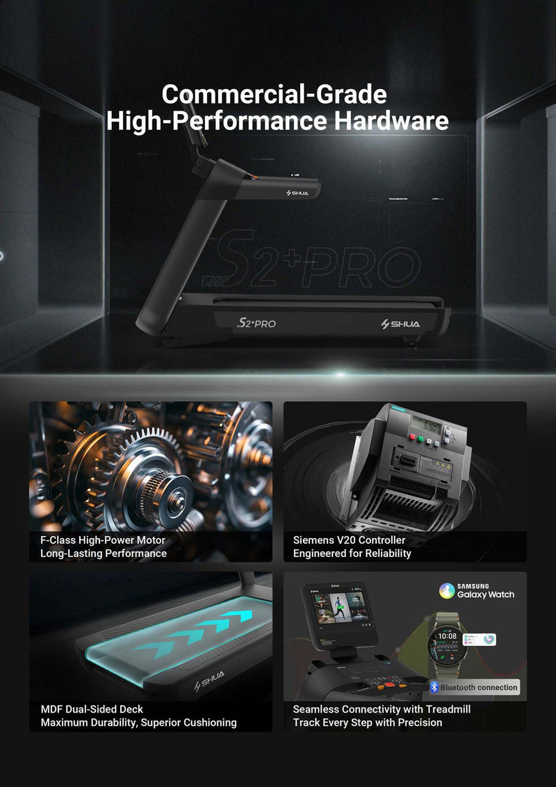 Load image into Gallery viewer, Shua S2+ Pro Commercial Treadmill - 21.5” Touch Screen (7 Year Warranty)