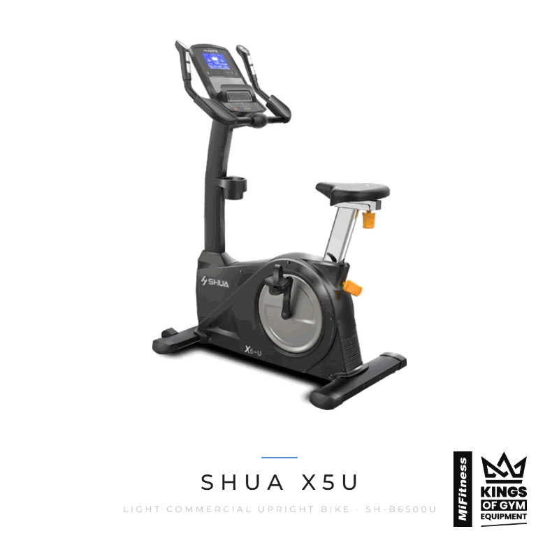 Load image into Gallery viewer, Shua X5U Light Commercial Upright Bike – MiFitness Kings of Gym Equipment