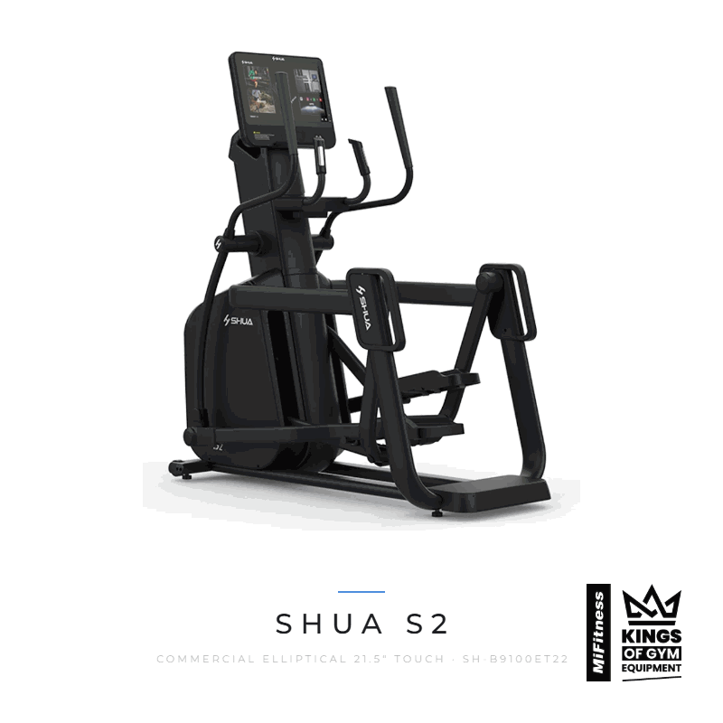 Load image into Gallery viewer, Shua S2 Commercial Elliptical 21.5" Touch Screen – MiFitness Kings of Gym Equipment