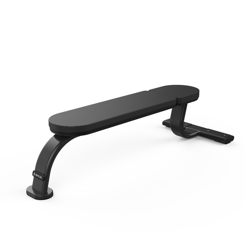 Load image into Gallery viewer, Shua Flat Bench SH-G8878B (Brown Frame/ Black Upholstery)