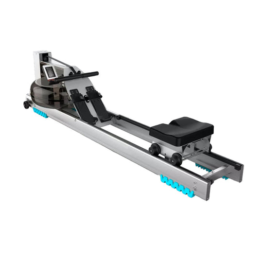 Rowing machine on a white background