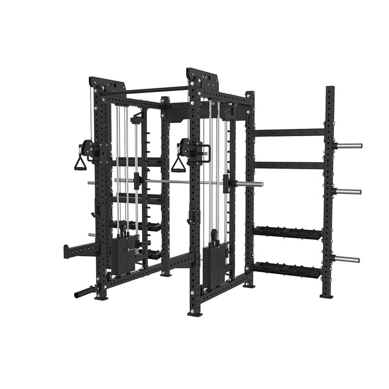 Load image into Gallery viewer, Powercore Stealth Functional Smith Trainer with Storage Rack