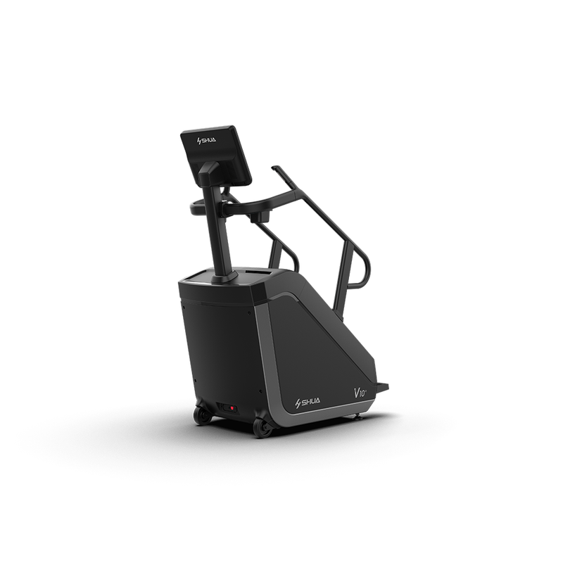 Load image into Gallery viewer, Shua V10+ Stair Climber with 21.5" Touch Screen – rear three-quarter view