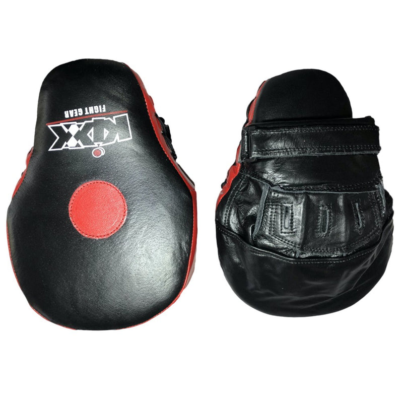 Load image into Gallery viewer, Kix Vinyl Focus Mitts (Black and Red)