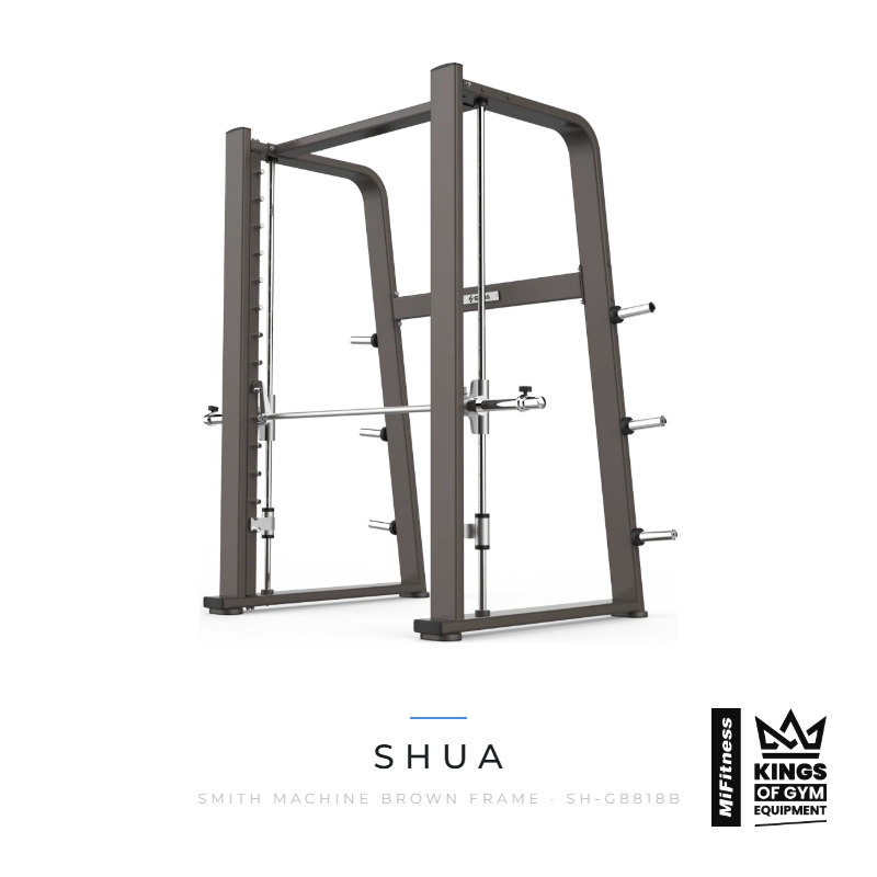 Load image into Gallery viewer, Shua Smith Machine (Brown frame) – MiFitness Kings of Gym Equipment

