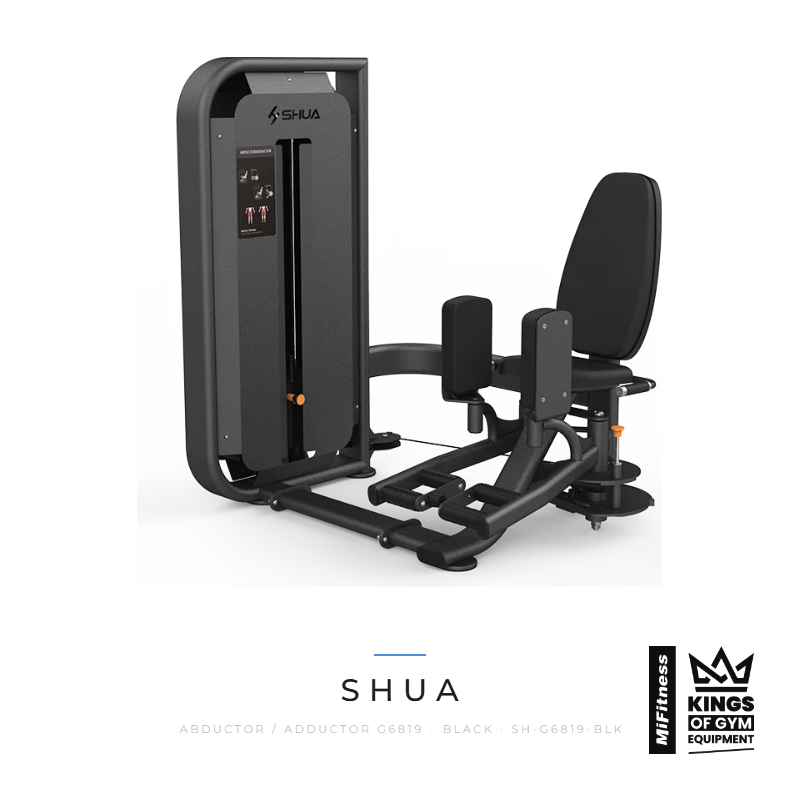 Load image into Gallery viewer, Shua Abductor / Adductor (G6819) - BLACK – MiFitness Kings of Gym Equipment

