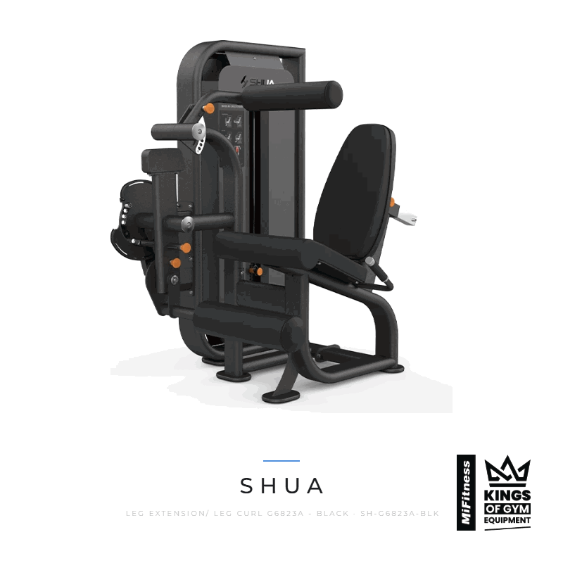 Load image into Gallery viewer, Shua Leg Extension/ Leg Curl (G6823A) - BLACK – MiFitness Kings of Gym Equipment
