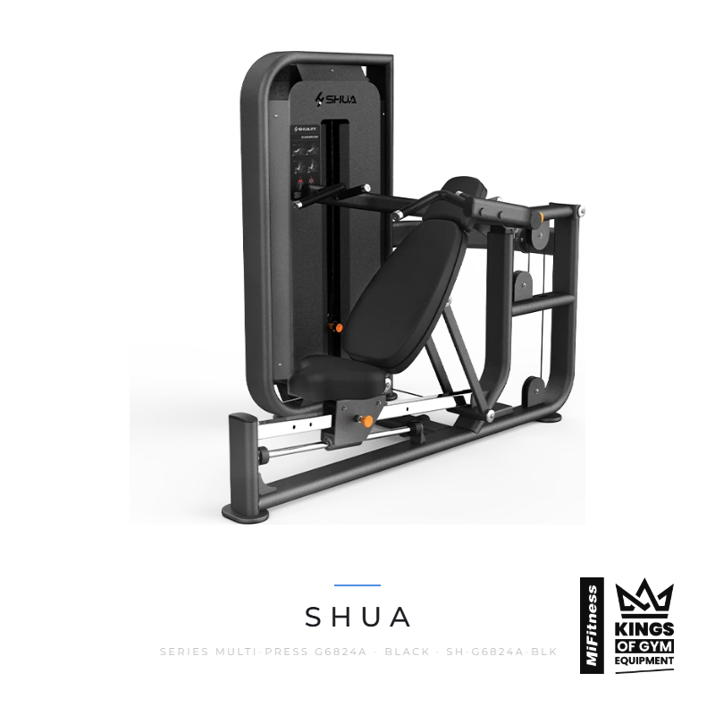 Load image into Gallery viewer, Shua Series Multi-Press (G6824A) - BLACK – MiFitness Kings of Gym Equipment
