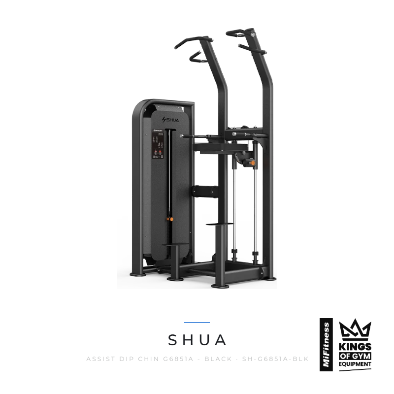 Load image into Gallery viewer, Shua Assist Dip Chin (G6851A) - BLACK – MiFitness Kings of Gym Equipment
