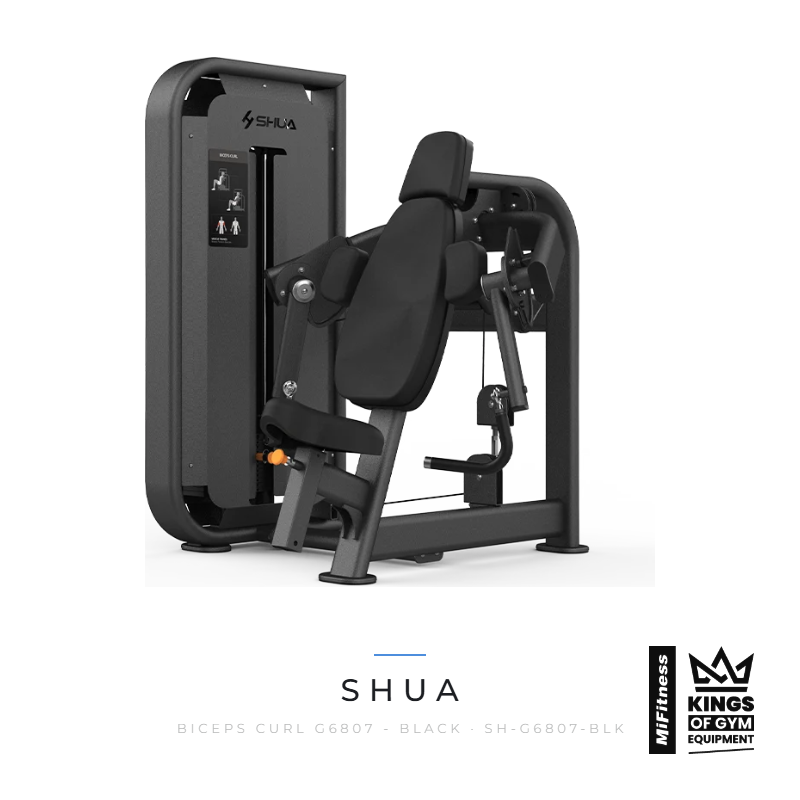 Load image into Gallery viewer, Shua Biceps Curl (G6807) - BLACK – MiFitness Kings of Gym Equipment
