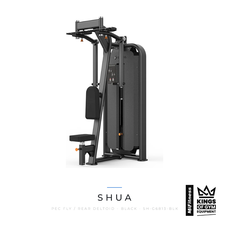 Load image into Gallery viewer, Shua Pec Fly / Rear Deltoid - BLACK – MiFitness Kings of Gym Equipment

