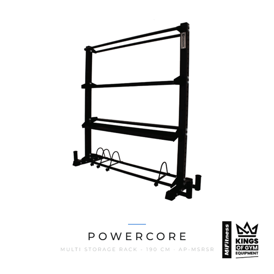 Powercore Multi Storage Rack - 190 cm – MiFitness Kings of Gym Equipment