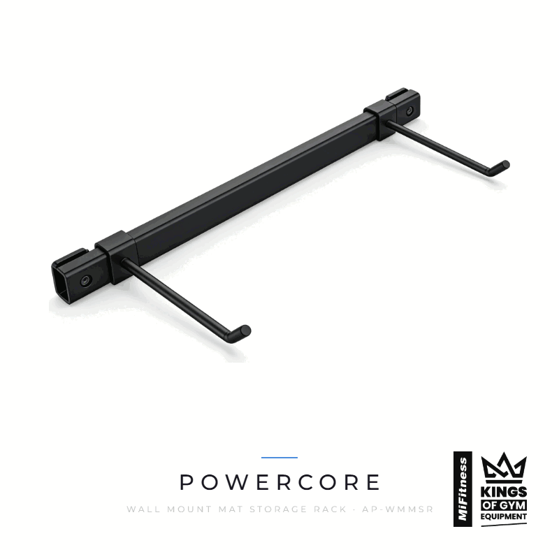 Load image into Gallery viewer, Powercore Wall Mount Mat Storage Rack – MiFitness Kings of Gym Equipment
