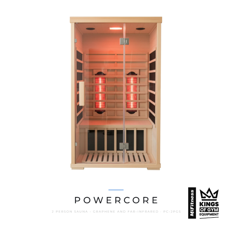 Load image into Gallery viewer, Powercore 2 Person Sauna - Graphene and Far-Infrared – MiFitness Kings of Gym Equipment
