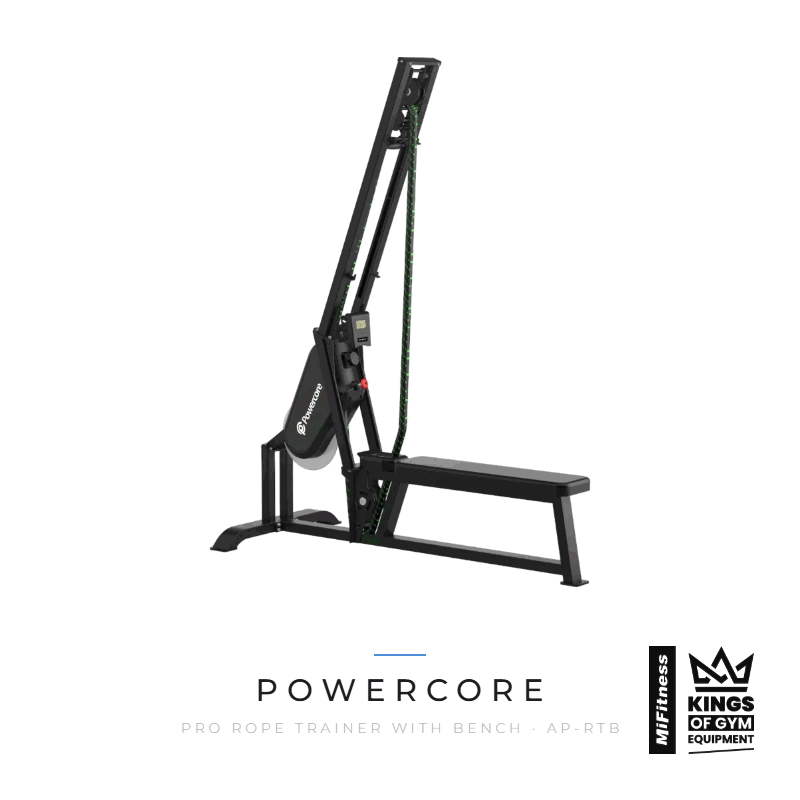 Load image into Gallery viewer, Powercore Pro Rope Trainer with Bench – MiFitness Kings of Gym Equipment
