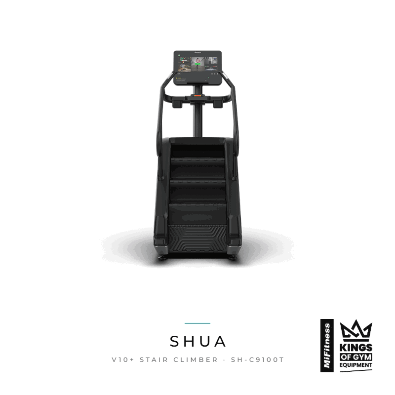 Load image into Gallery viewer, Shua V10+ Stair Climber with 21.5" Touch Screen (7 Year Warranty) – MiFitness Kings of Gym Equipment
