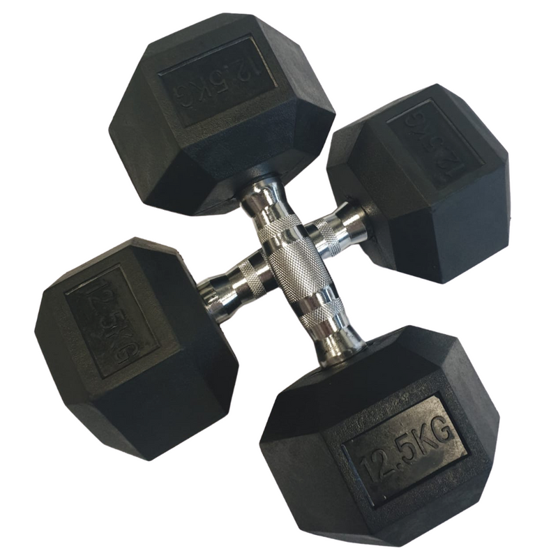 Load image into Gallery viewer, Powercore Rubber Hexagon Dumbbell 7kg [EA] - Demo
