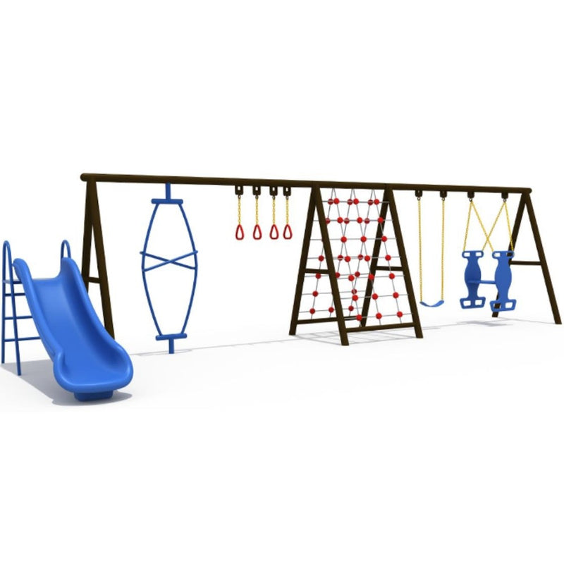 Load image into Gallery viewer, Blue Swing &amp; Action Playground (Zy-Dfc-226-6)
