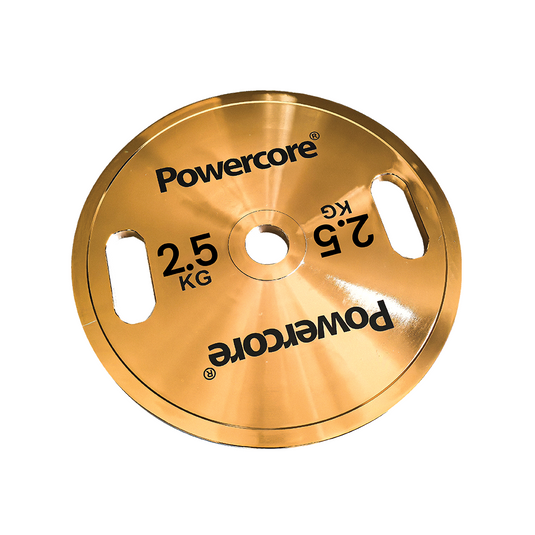 Powercore Titanium Gold Electroplated Weight Plate - 2.5kg