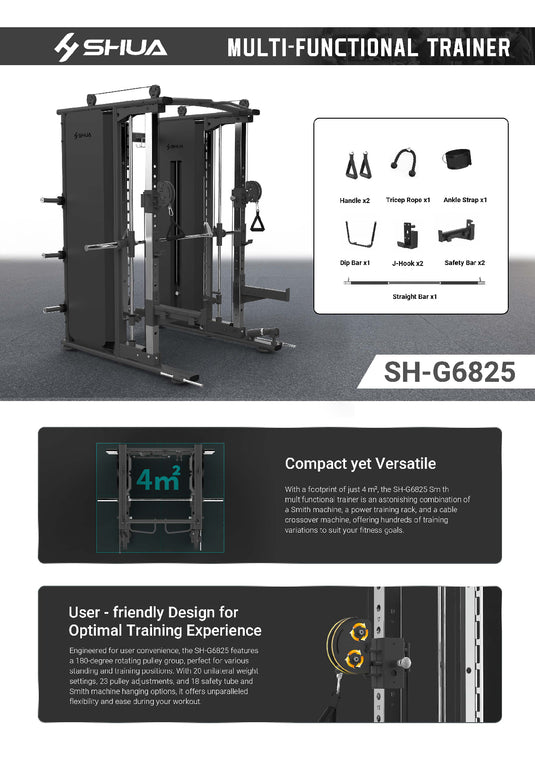 Shua Multi-Functional Trainer (G6825) - BLACK