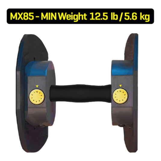 Mx85 Adjustable Dumbbells 85Lbs / 40Kg Pair (Black)*